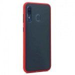 Wholesale Samsung Galaxy A10S Slim Matte Hybrid Bumper Case (Red)